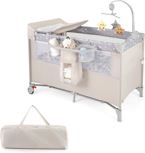 Travel cot folding - 5, in