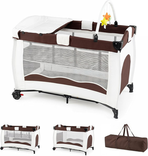 Travel cot portable - 4,